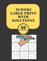 sudoku large print with solutions 50 puzzles