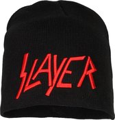 Slayer Band Logo Beanie Muts Zwart - Officiële Merchandise