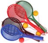 Tennisset met Softbal voor Kinderen - 2 x Tennisracket van hard plastic - Buitenspeelgoed