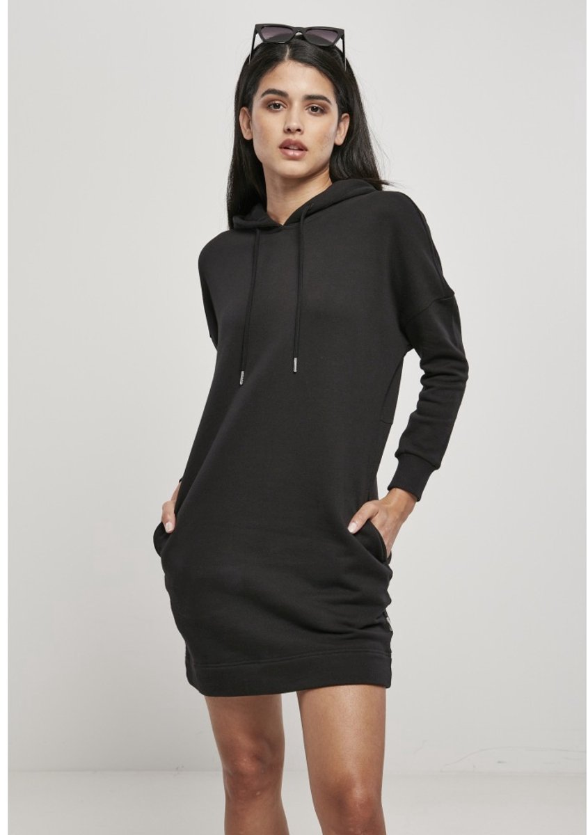 Urban Classics Organic Oversized Terry Hoody Korte jurk XS Zwart