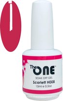 The One Pro - Gellak 15ml - kleur Scarlett Rood H008