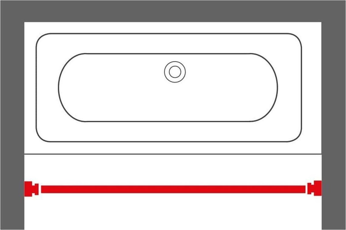 Uitschuifbare Douchestang Badkamerstang Douche Stang