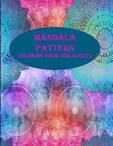 Mandala pattern coloring book for adults