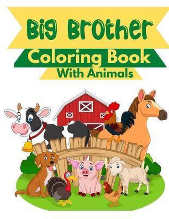 Big Brother Coloring Book With Animals, Golden Cat 9798695132816