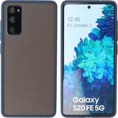 BestCases -  Samsung Galaxy S20 FE Hoesje - Samsung Galaxy S20 FE Hard Case Telefoonhoesje - Samsung Galaxy S20 FE Backcover - Blauw