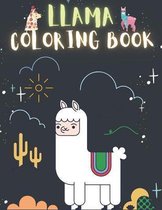 Llama Coloring Book