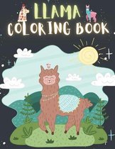 Llama Coloring Book