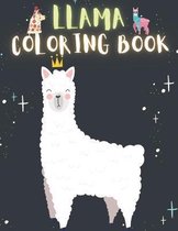 Llama Coloring Book