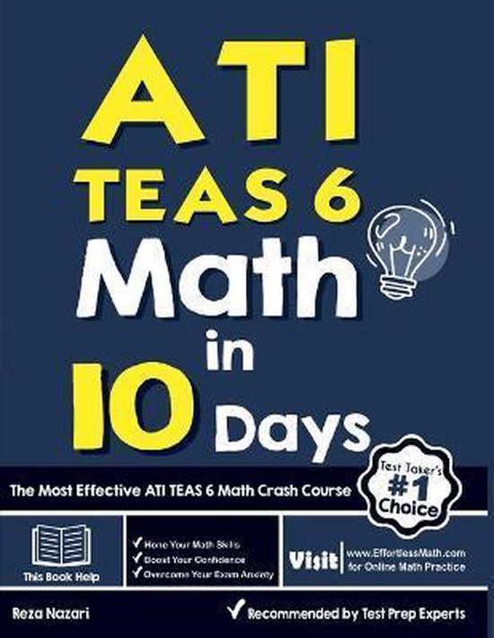 ATI TEAS 6 Math in 10 Days - cover