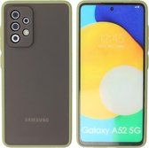 BestCases -  Samsung Galaxy A52 5G Hoesje - Samsung Galaxy A52 5G Hard Case Telefoonhoesje - Samsung Galaxy A52 5G Backcover - Groen