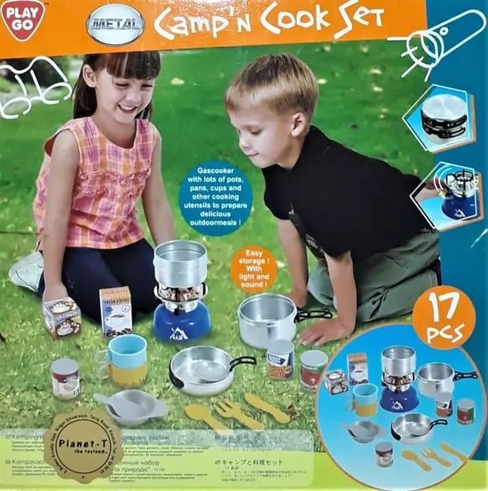 Kinderen - kookset - camping - camping kookset - 17 delig - licht - geluid  - speelgoed... | bol.com