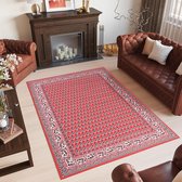 Tapiso Bali PP Rood Vloerkleed Oosters Laagpolig Tapijt Maat- 180x250