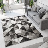 Tapiso Bali PP Vloerkleed Tapijt Grijs Woonkamer Laagpolig Maat- 180x250