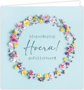 Wenskaarten Set Gefeliciteerd Bloemen  van Hallmark / Give-X(6)