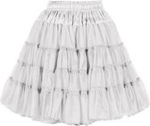 Luxe petticoat 2 laags wit