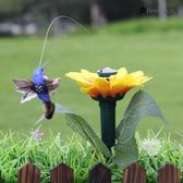 ✿BrenLux®  Tuinbloem met vliegende vogel op zonne-energie - Solar bloem - zonnebloem met vliegende vogel - Tuinverlichting - Tuindecoratie - Waterproof verlichting en vogel - 45cm hoog - Lant