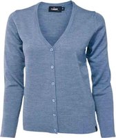 Ivanhoe Vest Cashwool Dames Merinowol Jeansblauw Maat 36