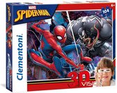 Clementoni - 3D Vision puzzel - Spiderman - 104 stukjes, puzzel kinderen