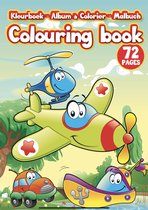 Colouring Book - Kleurboek - Helicopters - Vliegtuigen - Boten - 72 Pagina's