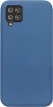 - ADEL Premium Siliconen Back Cover Softcase Hoesje Geschikt voor Samsung Galaxy A42 - Blauw