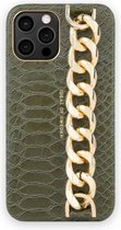 iDeal of Sweden Statement Case Chain Handle pour iPhone 12 Pro Max Green Snake - Chain Handle