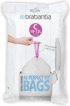 Brabantia PerfectFit Afvalzak met Trekbandsluiting - 10/12 l - Code C - 40 stuks