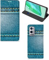 Telefoon Hoesje OnePlus 9 Pro Wallet Case Jeans