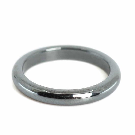Ring Pierres Précieuses Hématite (3 mm – Taille 15)