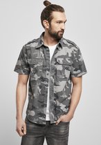 Heren Shirt US Shirt Ripstop shortsleeve grijs