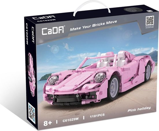 Cada Supercar Series: Pink Holiday - Cada C61029W - Compatible met de bekende merken - Bouwset, constructieset - Supercar - Hypercar - 1181 onderdelen