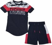 S&C set / sportset - zwart/rood - camouflageprint - maat 134 (10)