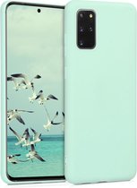 kwmobile telefoonhoesje voor Samsung Galaxy S20 Plus - Hoesje voor smartphone - Back cover in mat mintgroen