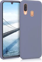 kwmobile telefoonhoesje voor Samsung Galaxy A40 - Hoesje voor smartphone - Back cover in lavendelgrijs mat