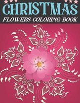 Christmas flowers coloring book