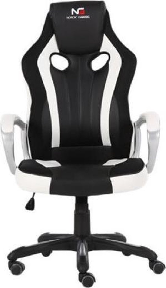 Nordic Gaming Challenger - gamestoel / gaming chair - zwart / wit