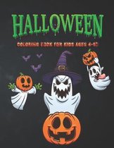 Halloween Coloring Book For Kids Ages 4-10