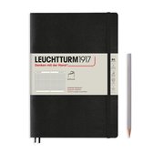 Leuchtturm1917 B5 Notitieboek met zachte kaft Squared / Geruit Black