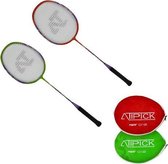 Atipick Badmintonset Atipick 012 Staal Rood/groen 4-delig