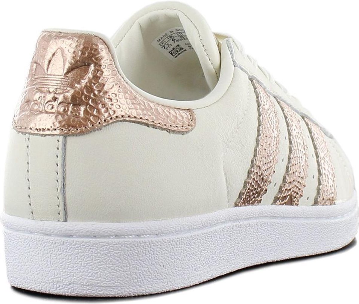 adidas Originals Superstar W - Dames Sneakers Sport Casual Schoenen  Off-White / Goud... | bol