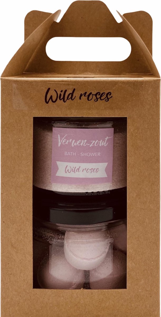 Goedkoopste Soap & Gifts Mini Verwenset Wild Roses Dames Roze 2-delig