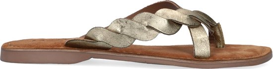 Lazamani 75.283 Slippers - Dames - Goud - Maat 37 | bol.com