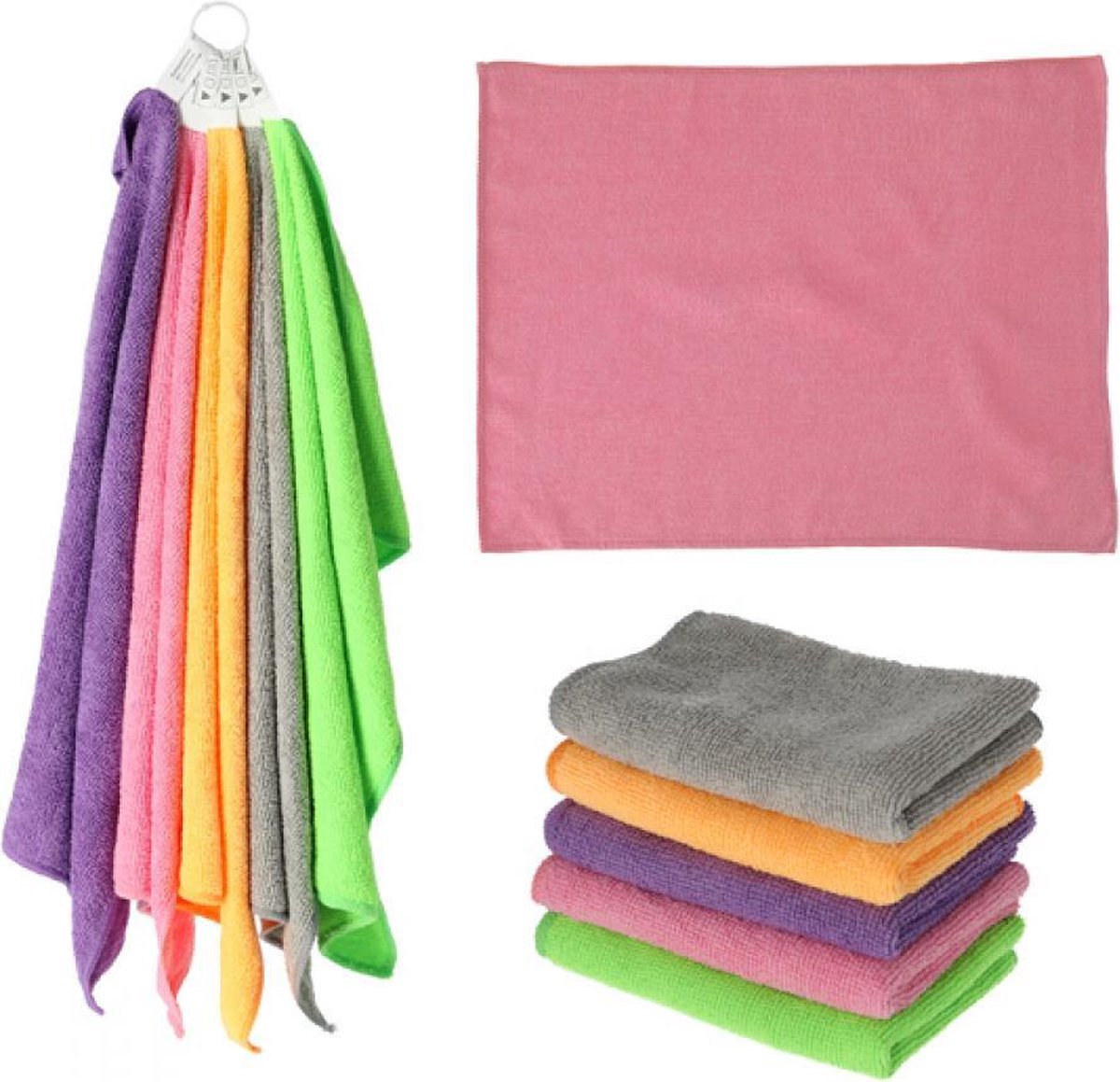 Goedkoopste Set microvezeldoeken, 5 stuks, 40x30cm, 28gr