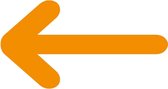 Vloerstickers pijlen oranje - Vloermarkeringspijlen