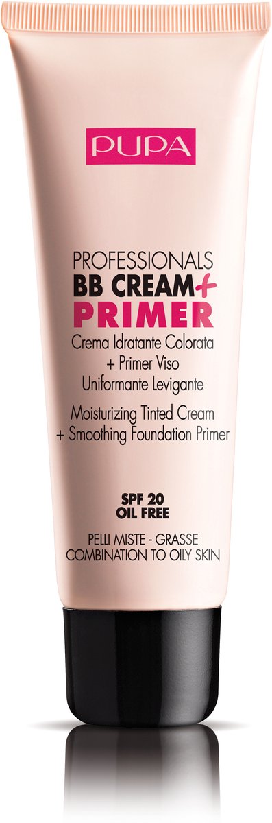 Bol.com Pupa Milano BB Cream + Primer - Voor gecombineerde tot vette huid - 001 Nude aanbieding