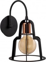 Moderne wandlamp zwart bronze 20 cm | Norfolk