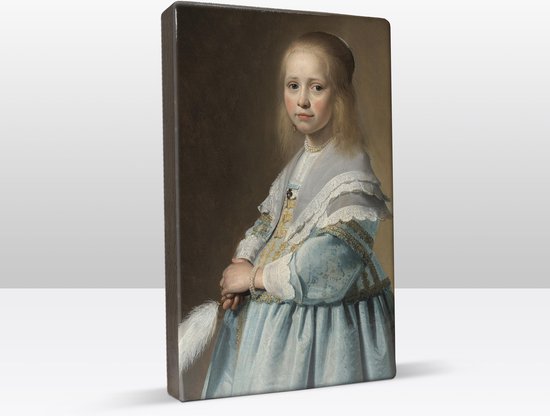 Portret van een meisje in het blauw - Johannes Cornelisz. Verspronck