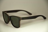 GreatForMen - The Walnut Wayfarer |Heren Zonnebril | 100% Houten zonnebril | UV400 polarised glazen