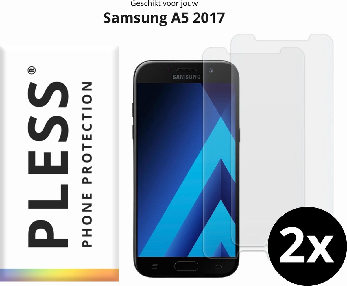 Samsung A5 2017 Screenprotector Glas - 2x - Pless®