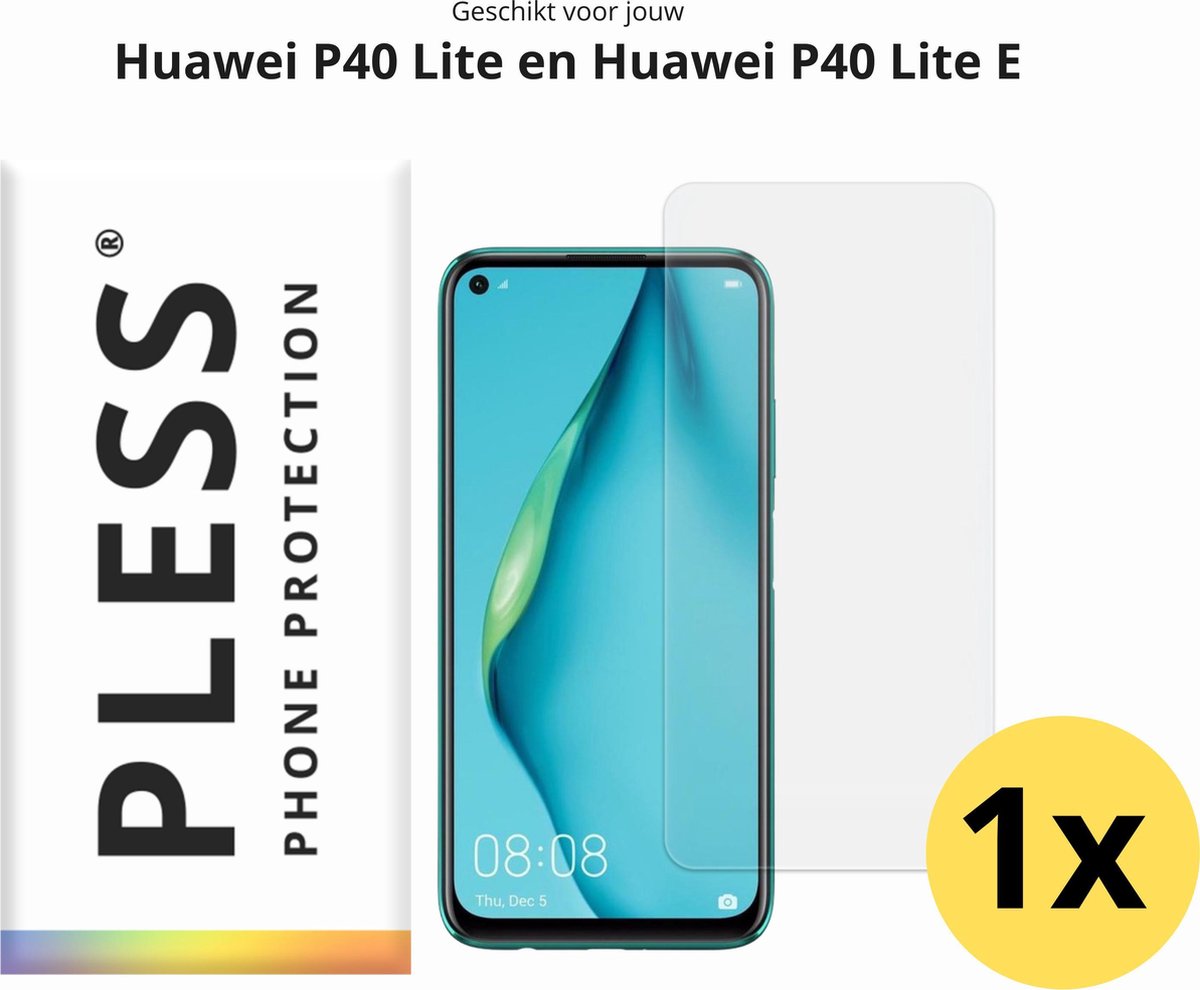 Huawei P40 Lite Screenprotector Glas - 1x - Pless®