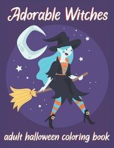 Adorable Witches-Adult Halloween Coloring Book